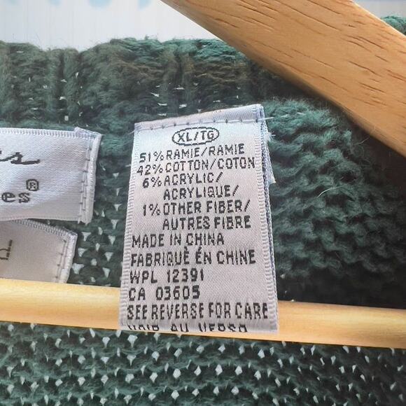 Vintage Signatures by Northern Isles Cat Animal Cotton Hand Knit Sweater Vest - Picture 5 of 12